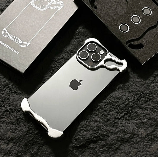 lrregular Metal Bumper Phone Case