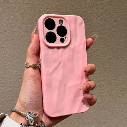 Fashion Silicone Fold Wrinkle Phone Case