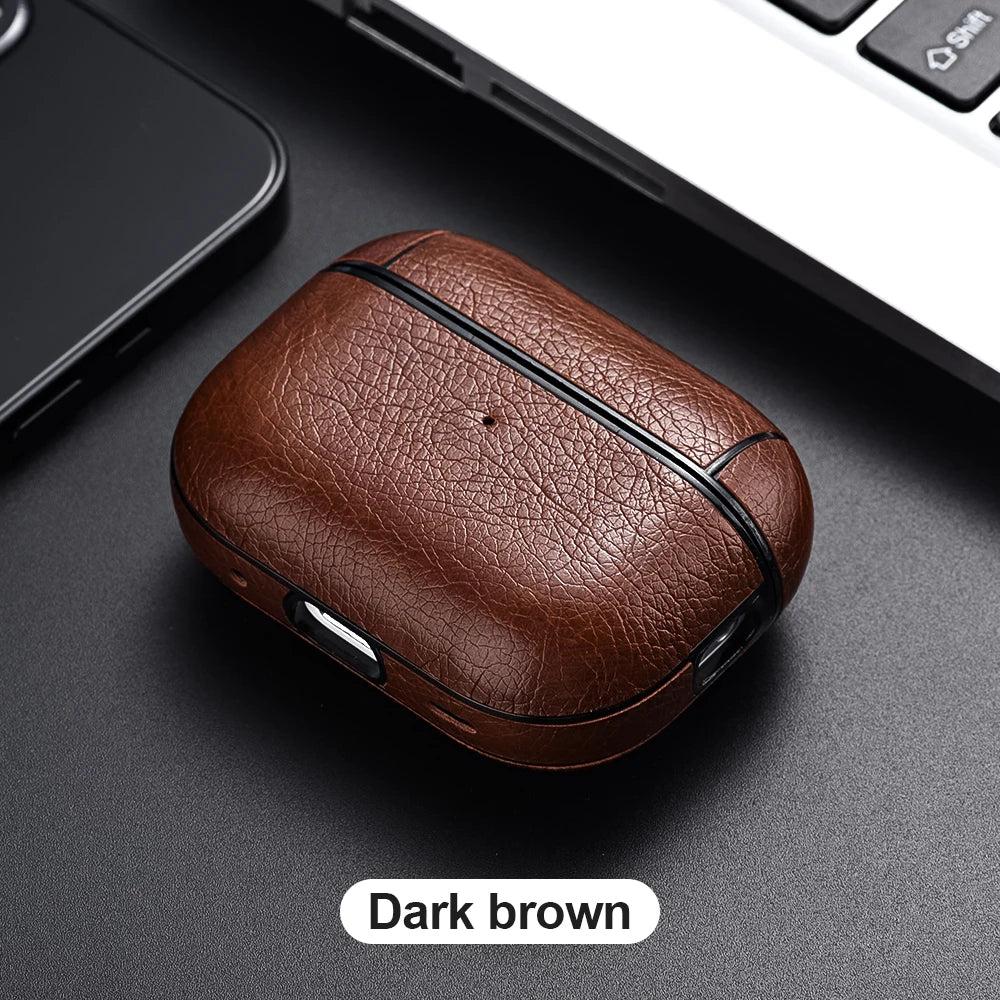 Leather Business Earphone Case