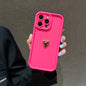 3D Gold Heart Silicone Soft Phone Case