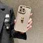 3D Gold Bear Silicone Soft Phone Case