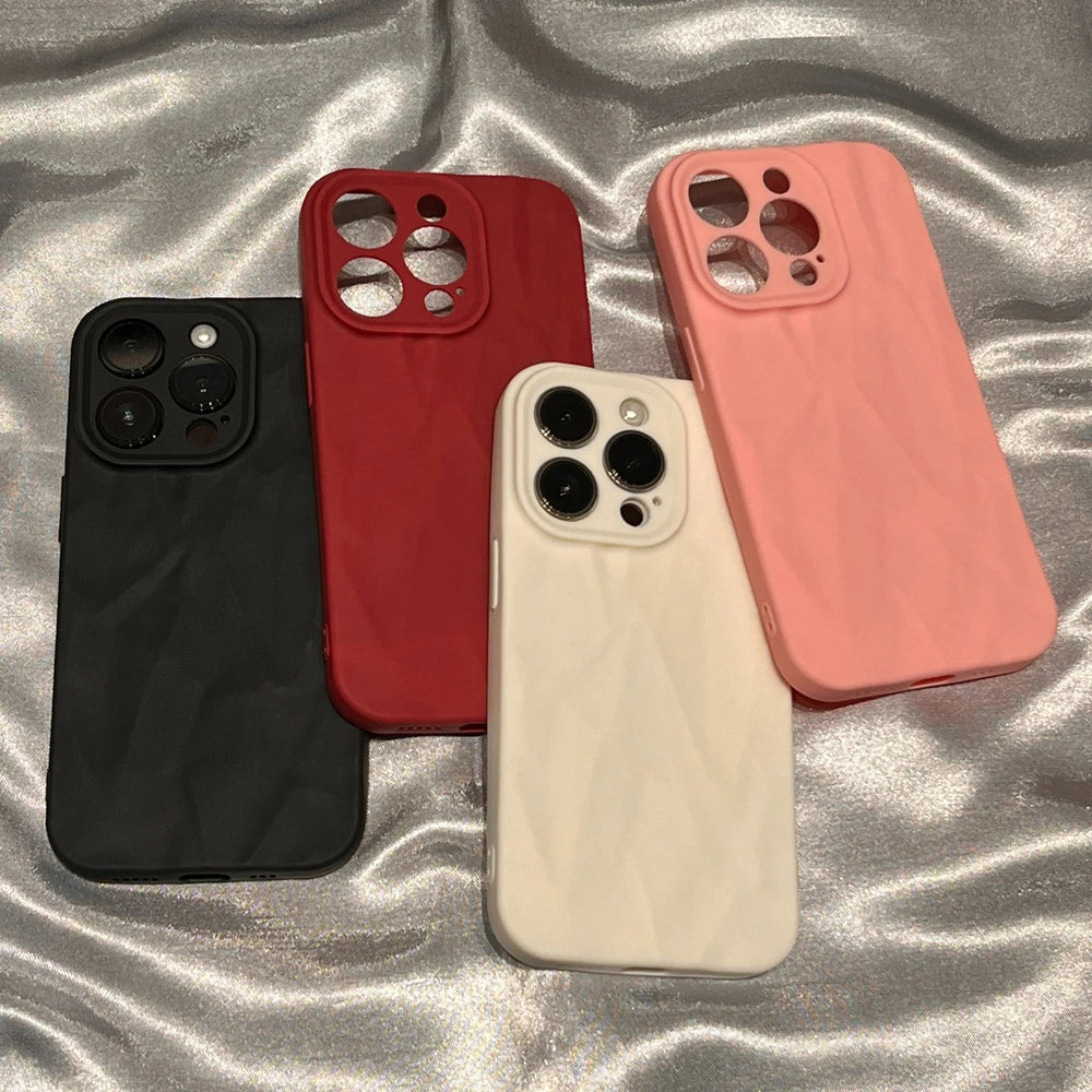 Fashion Silicone Fold Wrinkle Phone Case