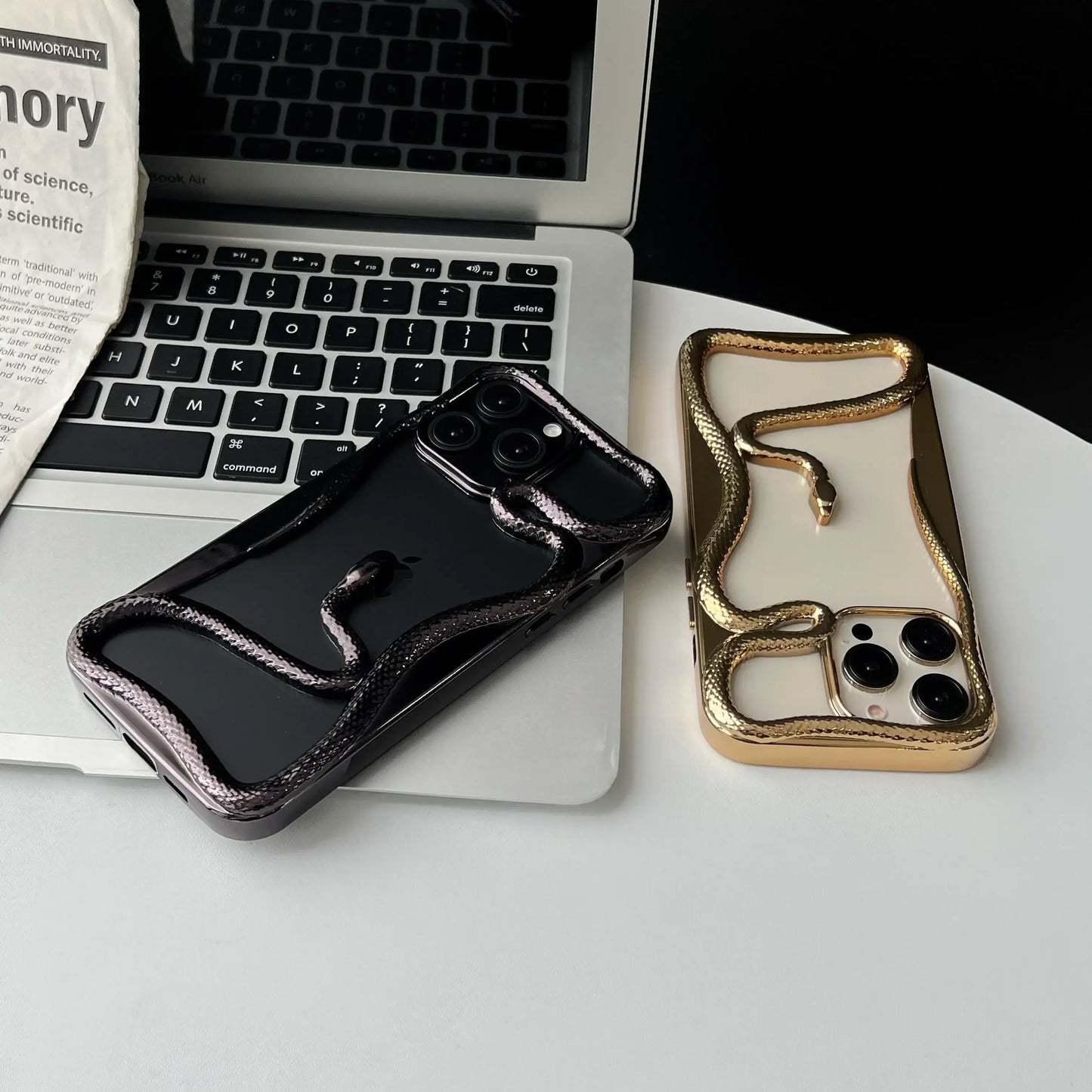 Hollow Snake Plating Phone Case